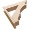 Ekena Millwork 8-in W x 36-in D x 36-in H Balboa Trad Rough Cedar Woodgrain TimberThane Outlooker, Primed Tan OUTUR080X36X36BOA04RCPR - alternate 5